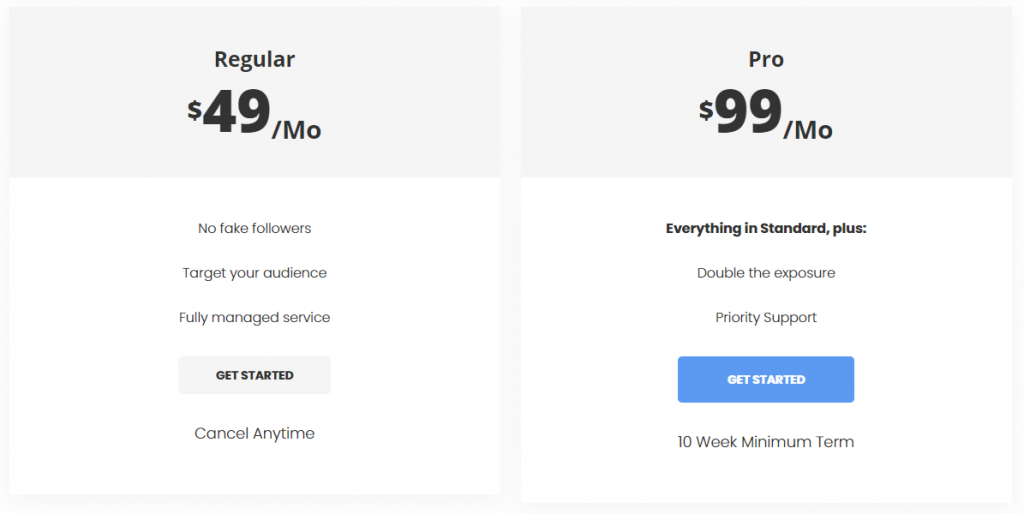 Twesocial Pricing