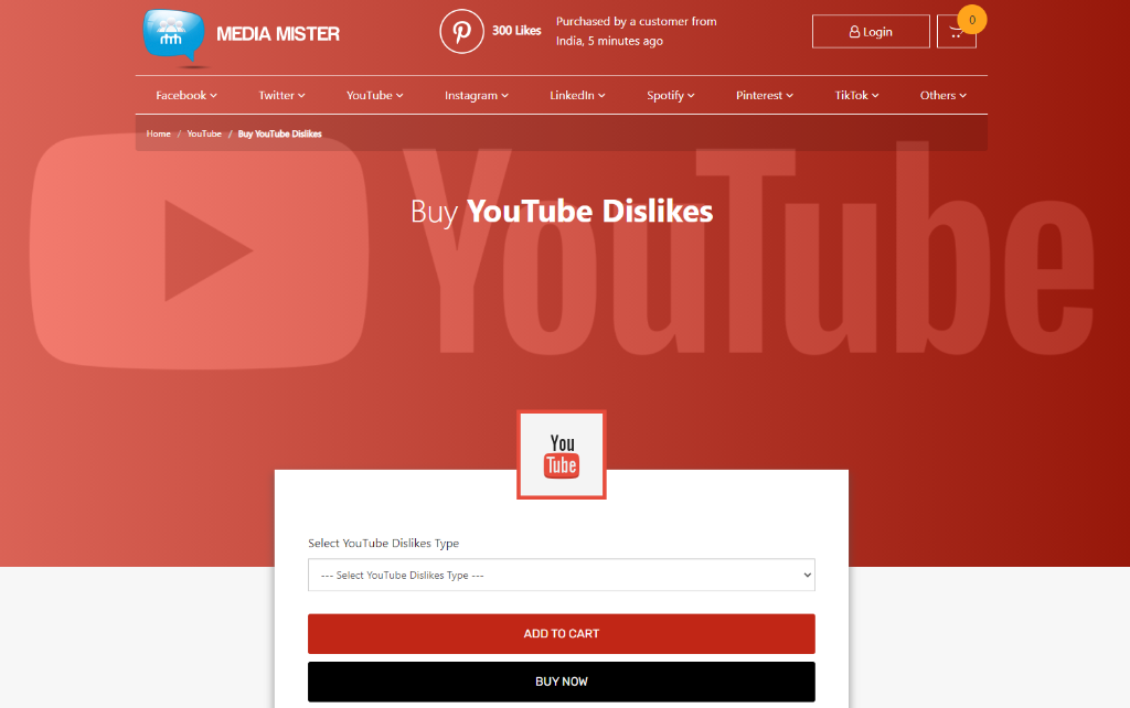 Media Mister YouTube Dislikes