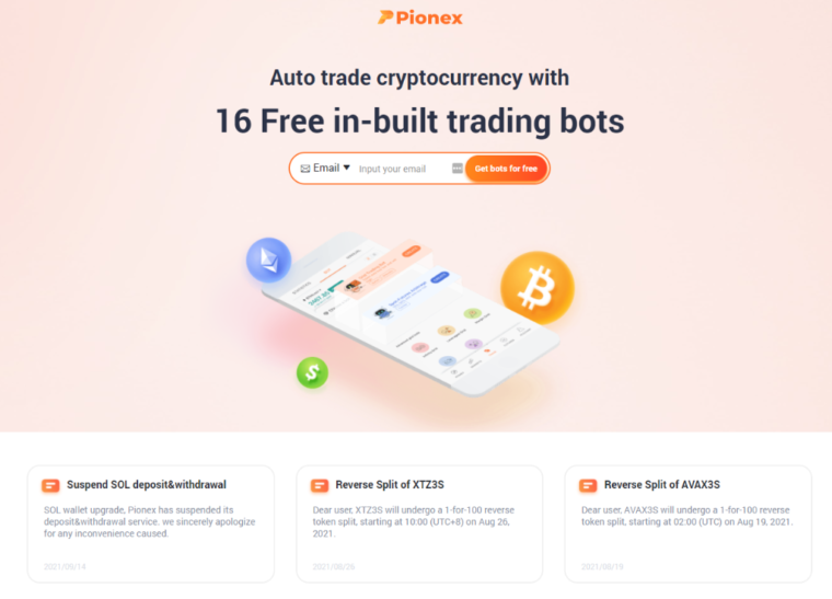 Pionex - best free crypto trading bot