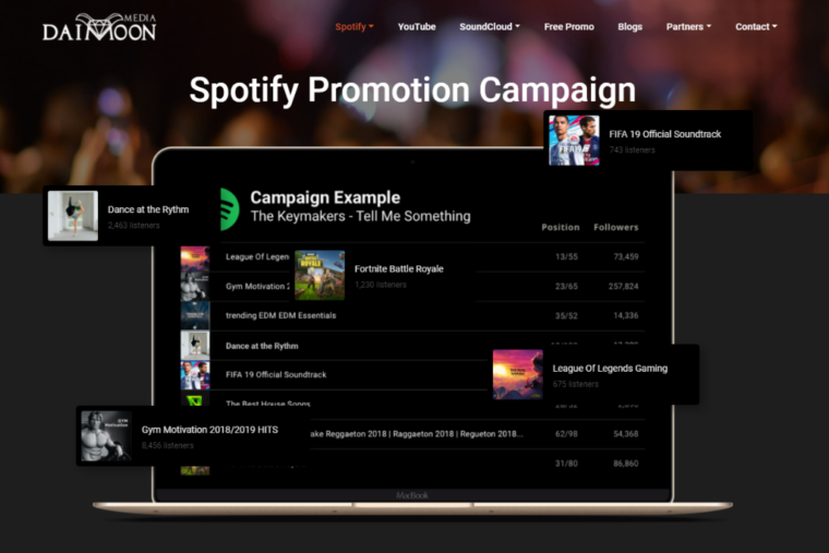 Daimoon Media Spotify Promotion
