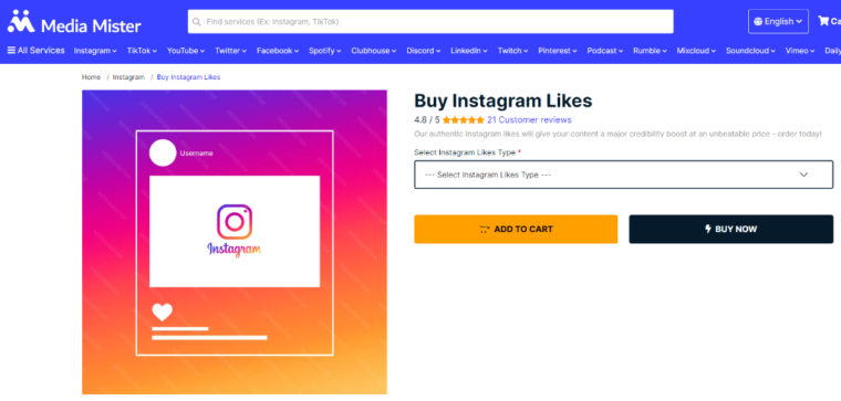 Media Mister Buy Instagram Likes