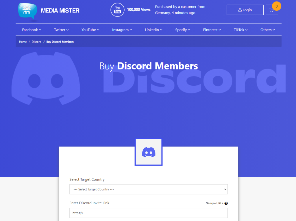 Media Mister - Best Place to buy Discord Members