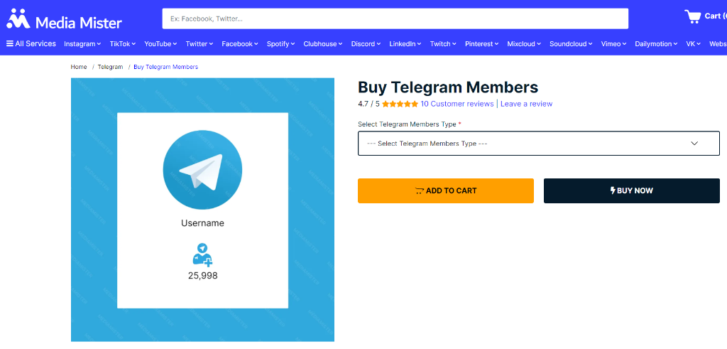 Media Mister Telegram Members