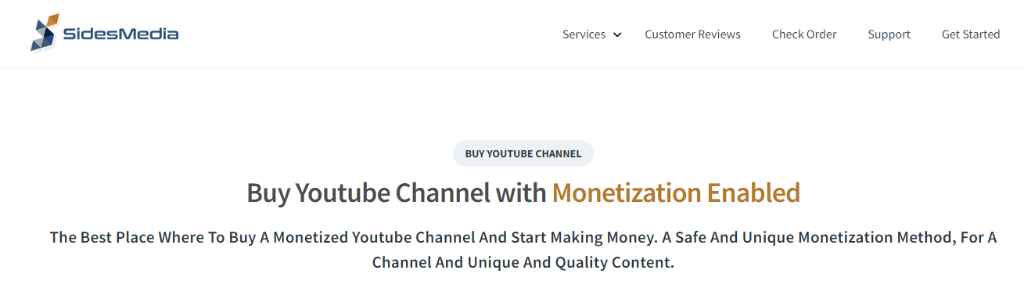 SidesMedia Buy Youtube Channel