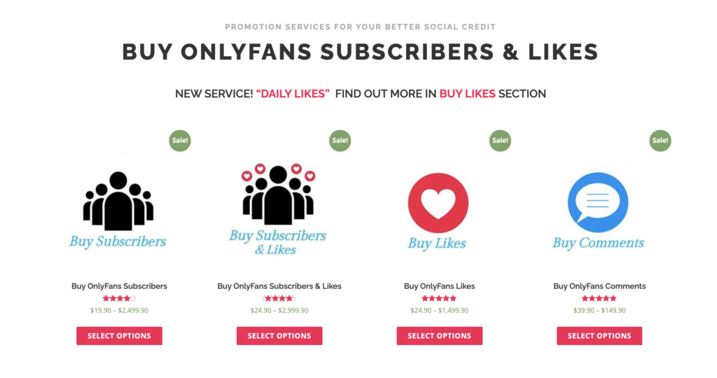 buyfanssubs - buy onlyfans likes, subscribers and comments