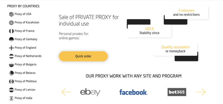 Buy SOCKS5 proxies at Proxy Sale