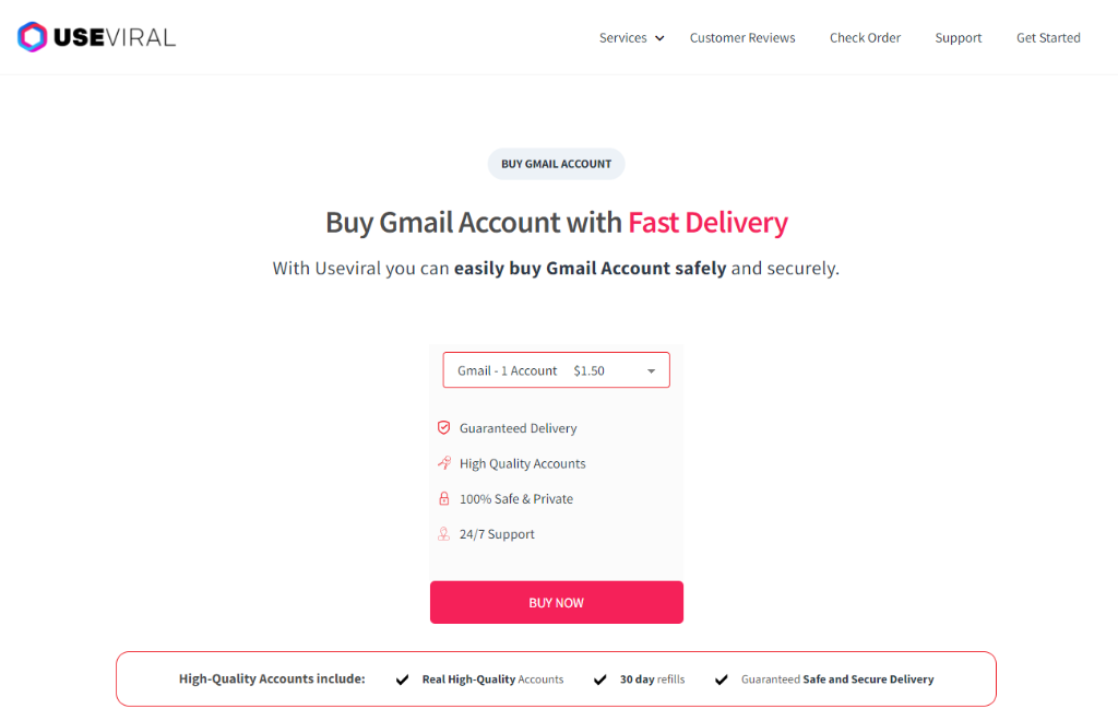UseViral Buy Gmail PVA Accounts