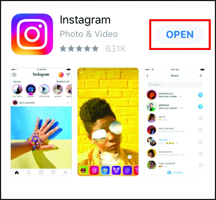 Open Instagram