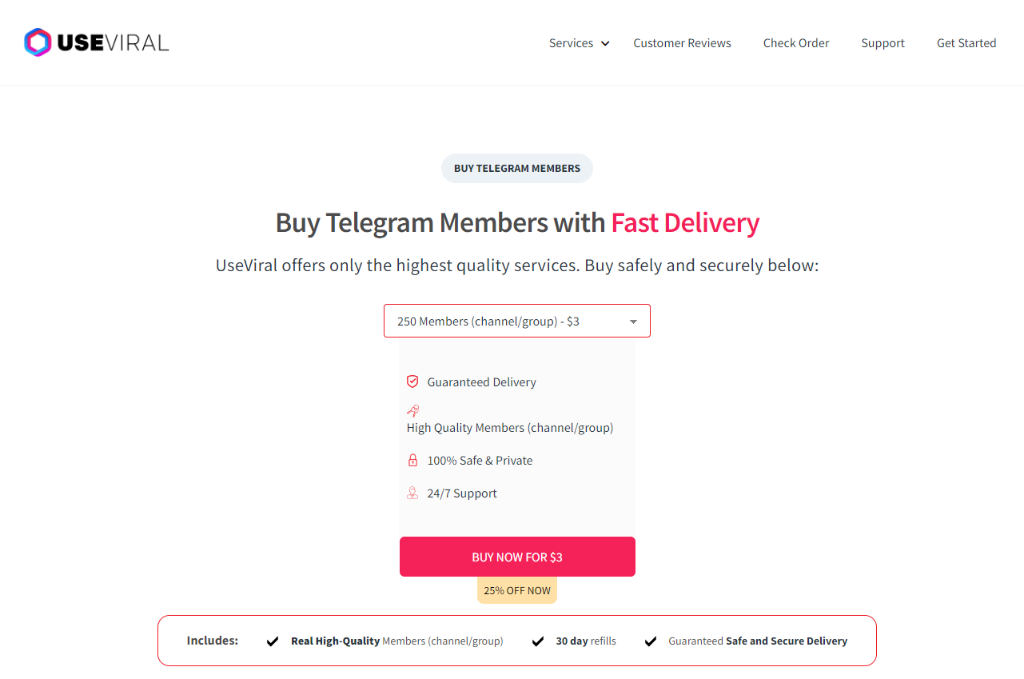 UseViral Buy Telegram Members