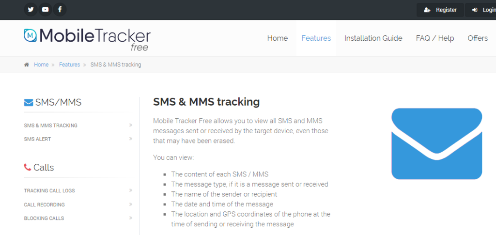 Mobile Tracker Text Message Spy App