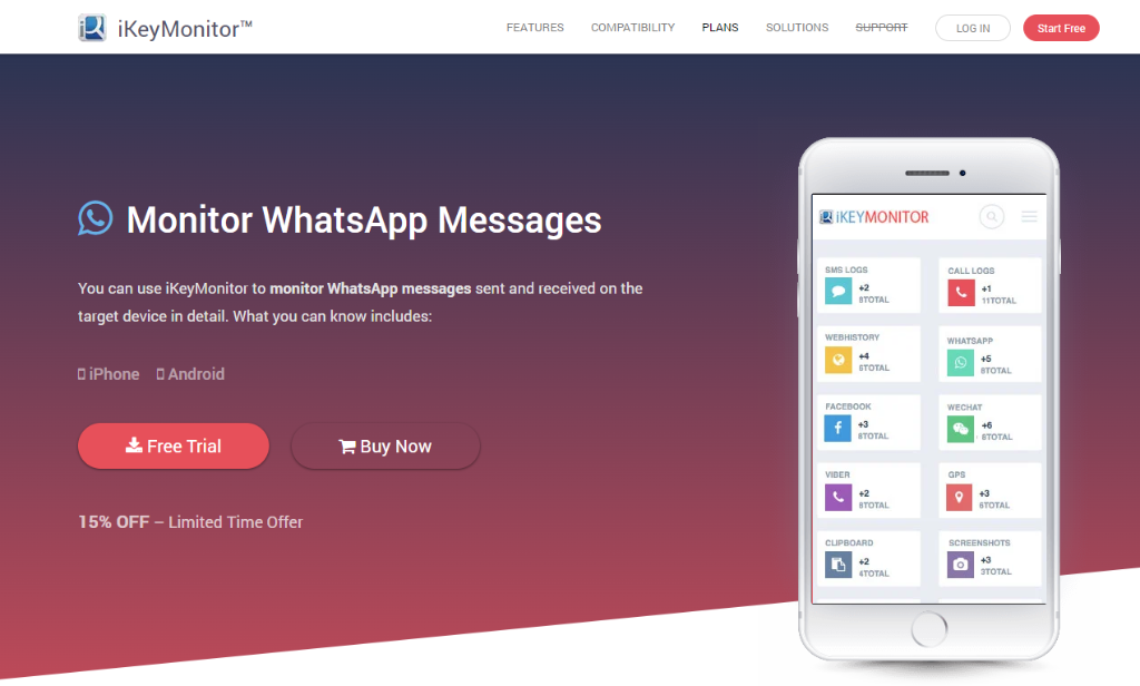 iKeyMonitor WhatsApp Hacking Apps