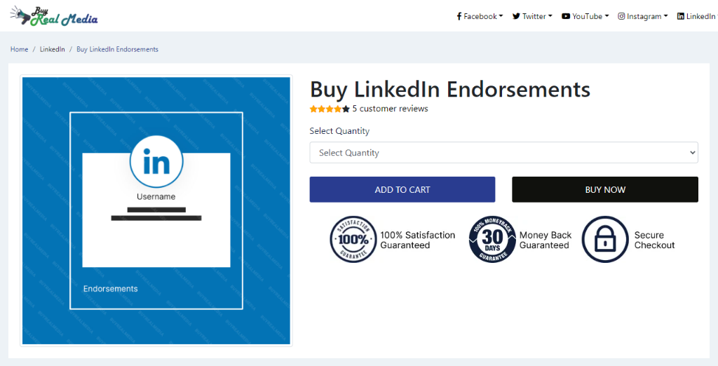 Buy Real Media Buy LinkedIn Endorsements