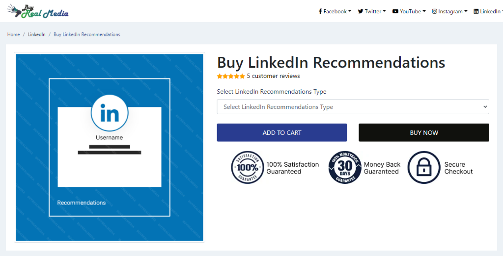 Buy Real Media Buy LinkedIn Recommendations