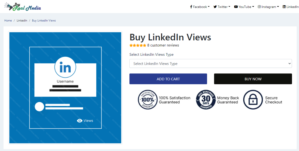 Buy Real Media Buy LinkedIn Views