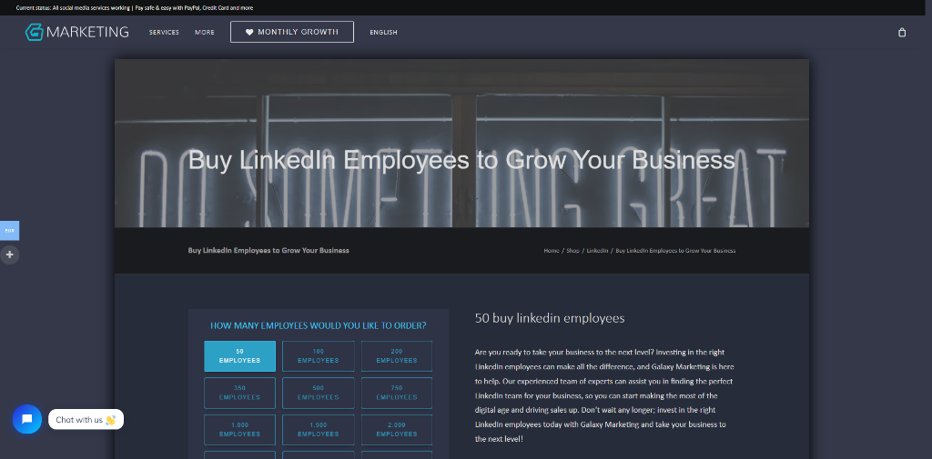 GalaxyMarketing Buy LinkedIn Employees