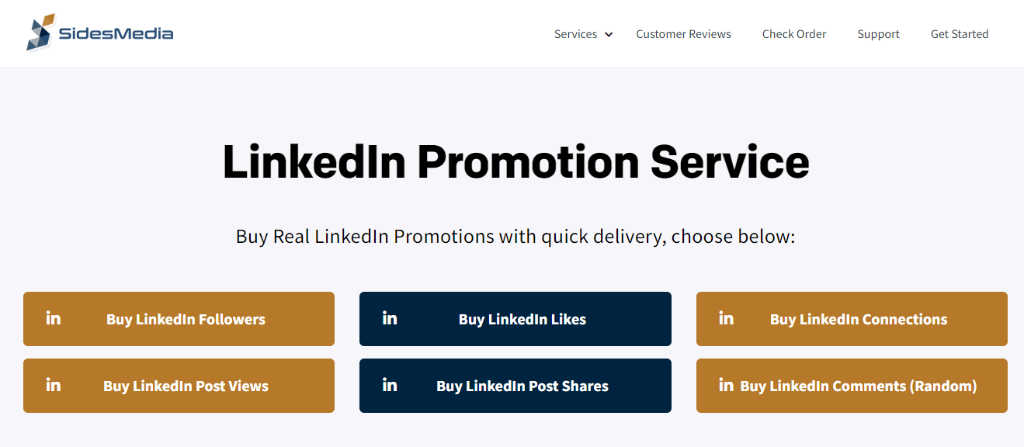 SidesMedia LinkedIn Promotion Service