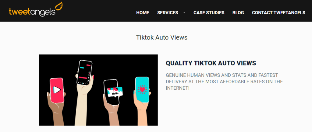 TweetAngels Buy Tiktok Auto Views 