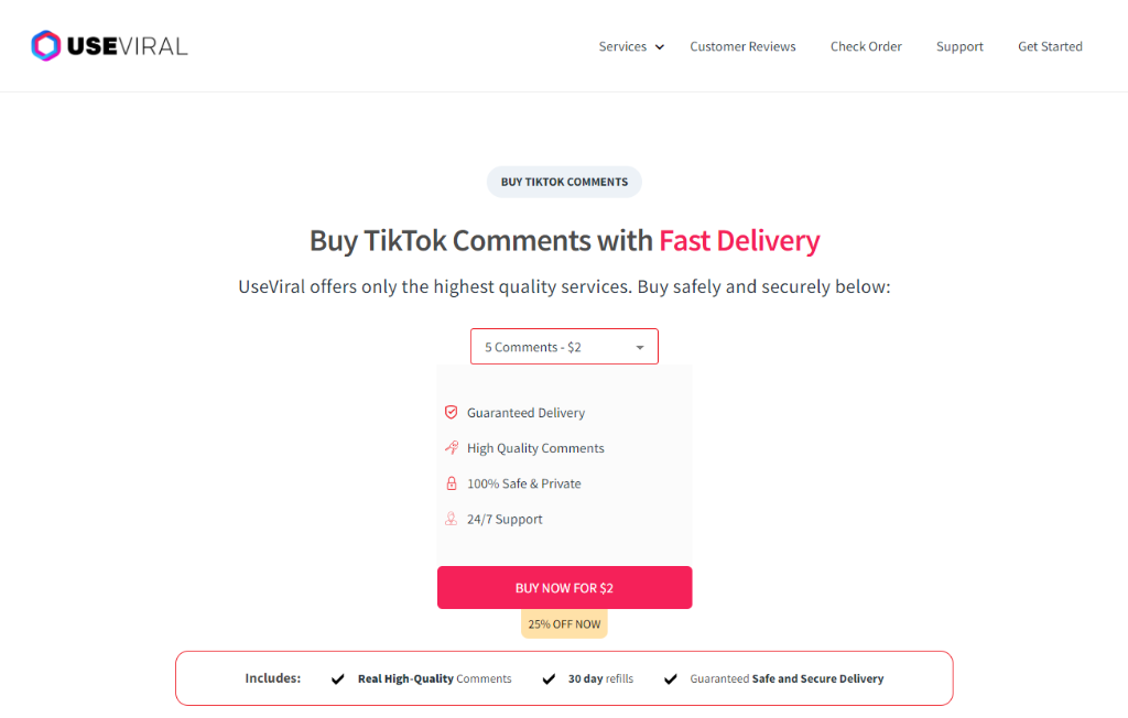 UseViral Buy Tiktok Comments