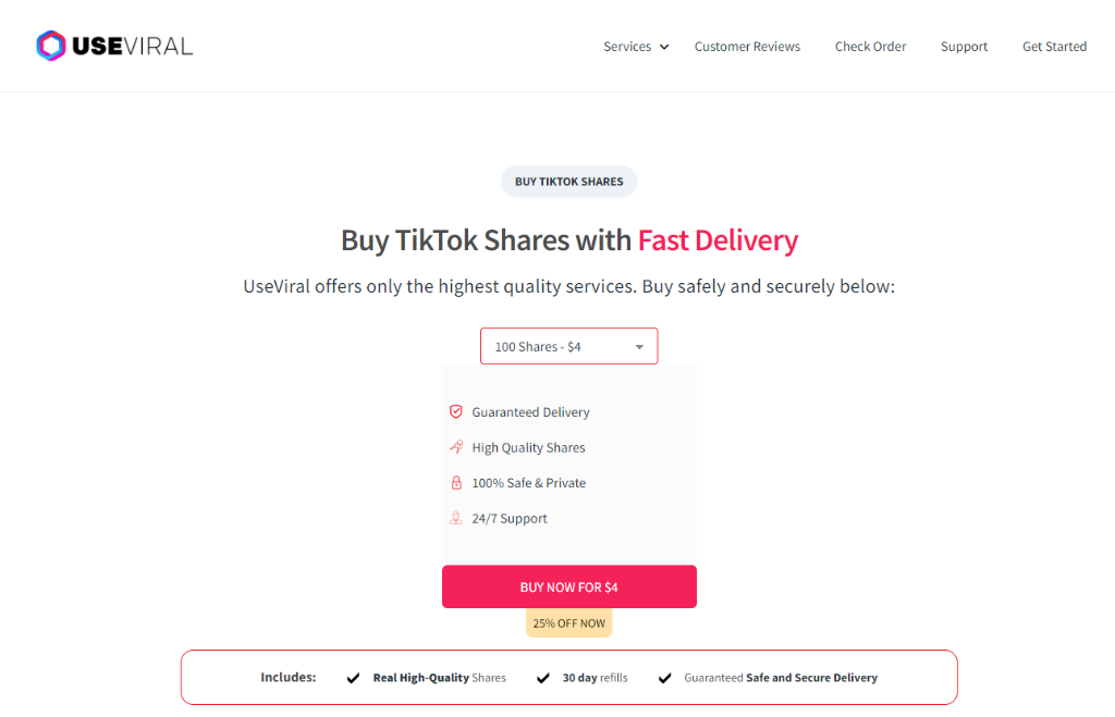 UseViral Buy Tiktok Shares