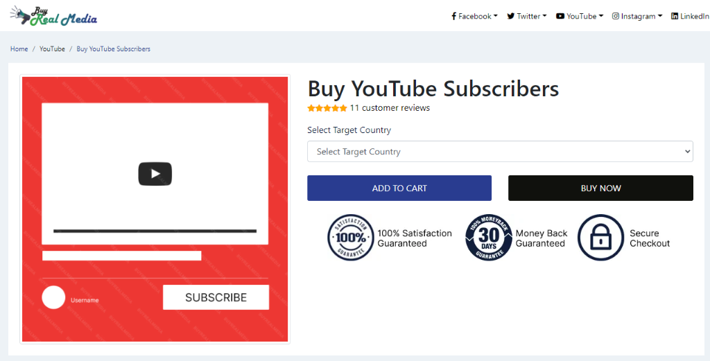 Buy Real Media Buy YouTube Subscribers