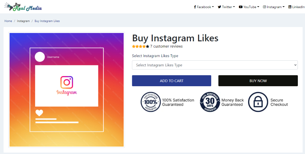 Buy Real Media Instagram Likes