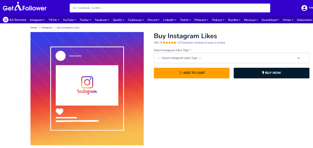 GetAFollower Buy Instagram Likes