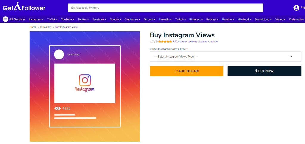 GetAFollower Buy Instagram Views