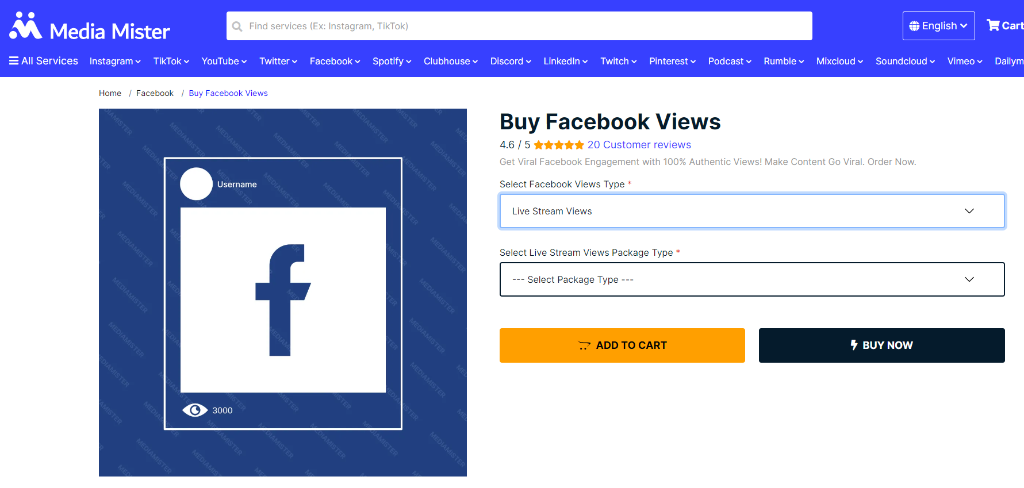 Media Mister Buy Facebook Live Viewers