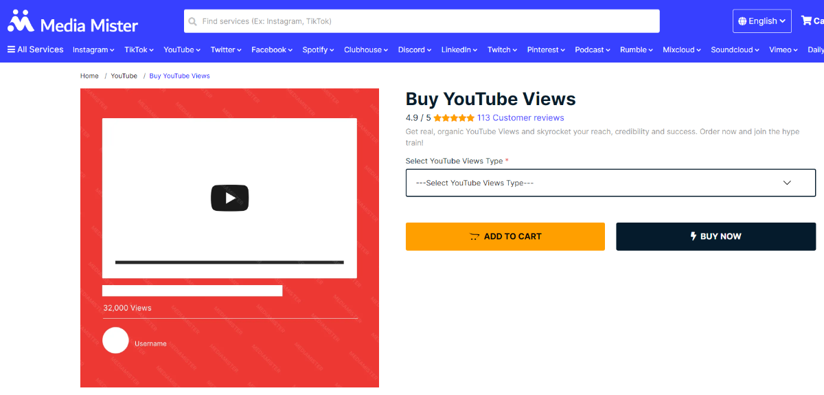 Media Mister Buy YouTube Live Views