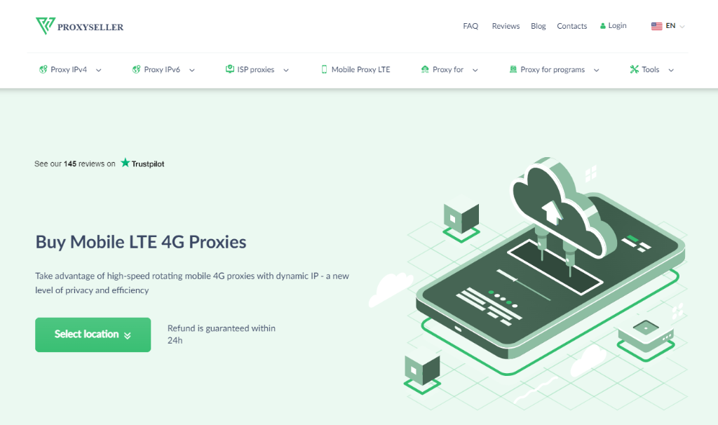 Proxy-Seller Buy Mobile LTE 4G Proxies