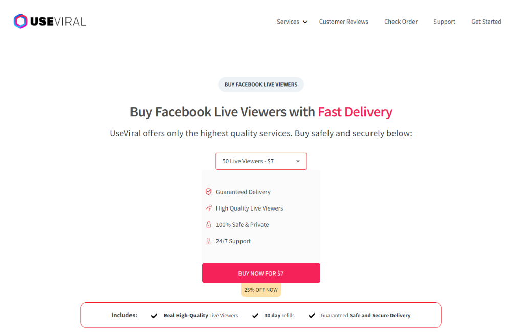 UseViral Buy Facebook Live Viewers