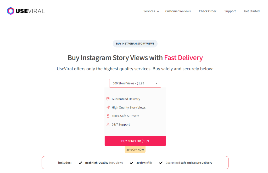 UseViral Buy Instagram Story Views