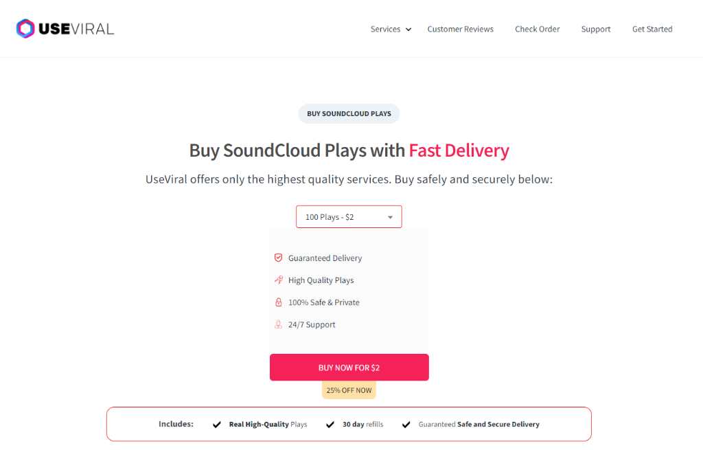 UseViral Buy Soundcloud Plays