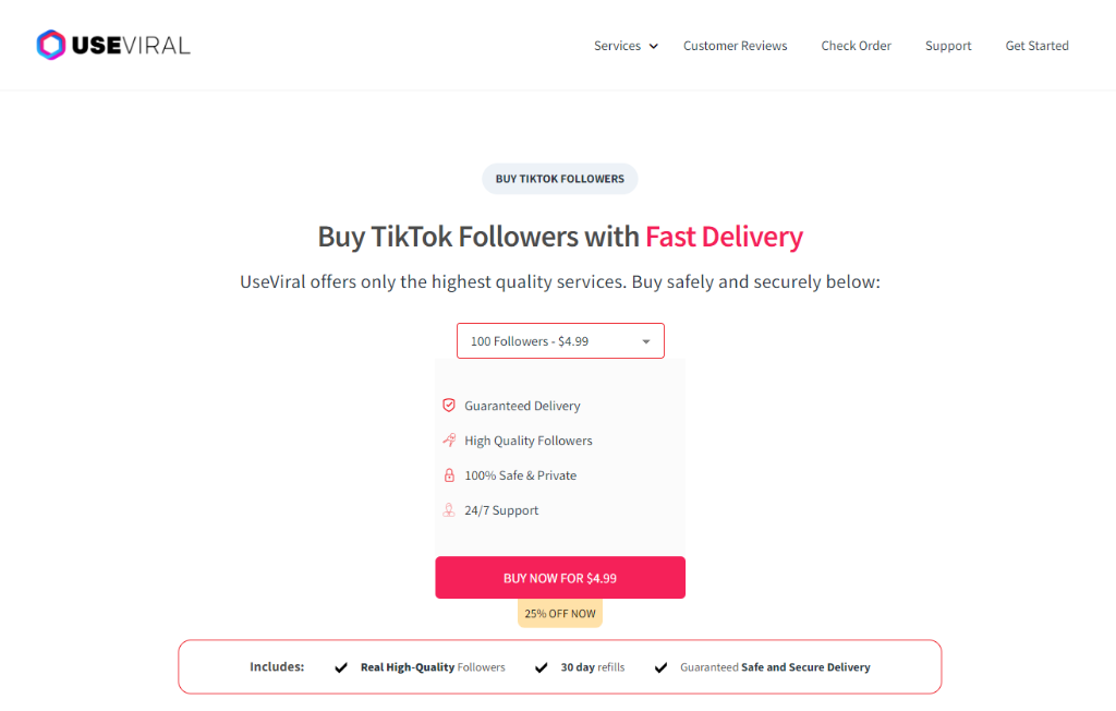 UseViral Buy TikTok Followers