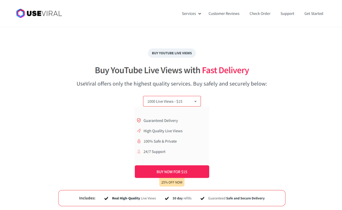 UseViral Buy YouTube Live Views