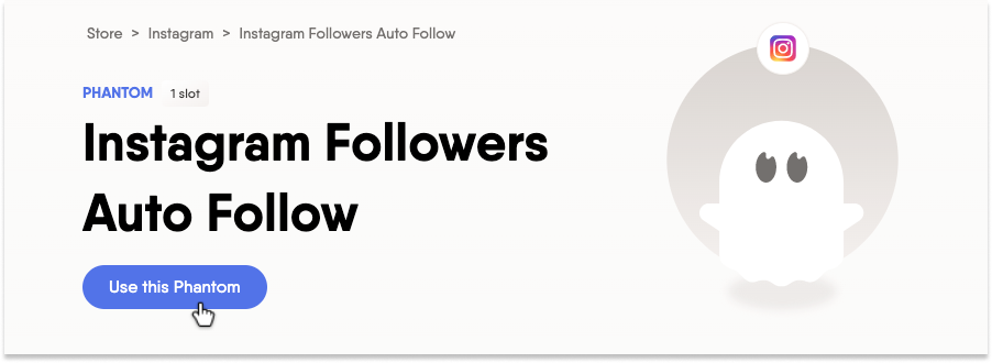 Phantombuster instagram-followers-auto-follow-phantom