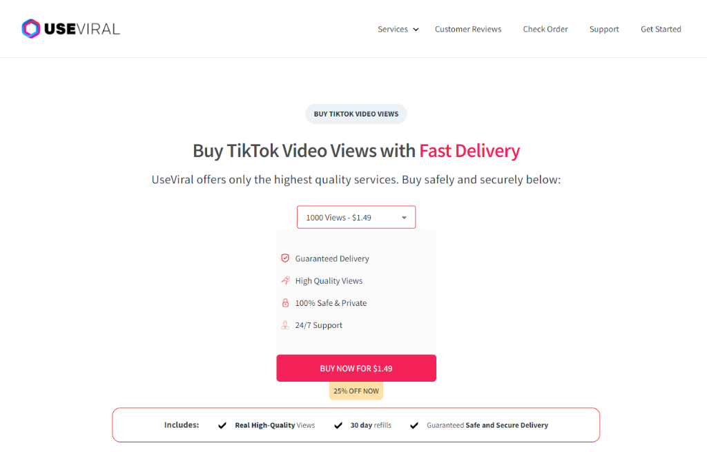 UseViral Buy Tiktok Video Views
