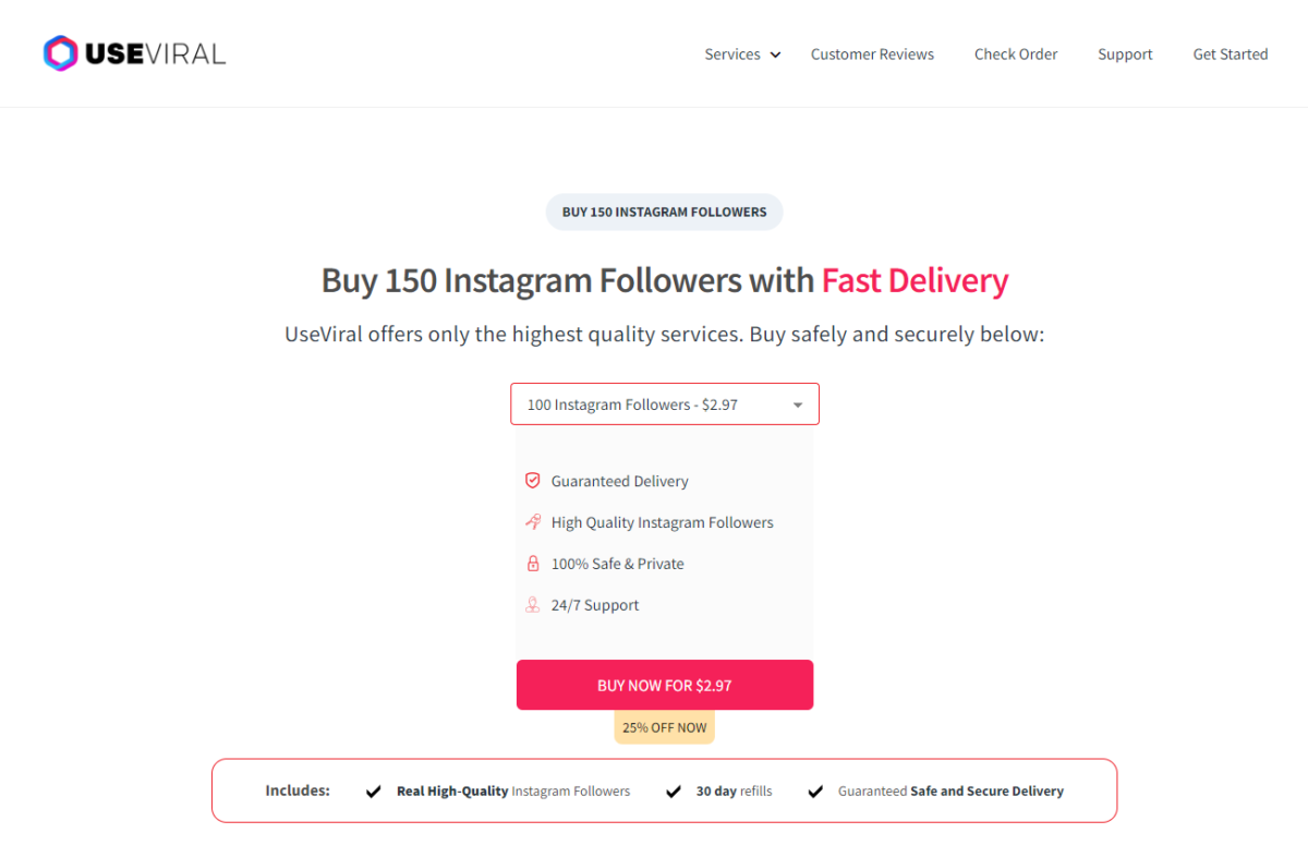 Buy 150 Instagram Followers