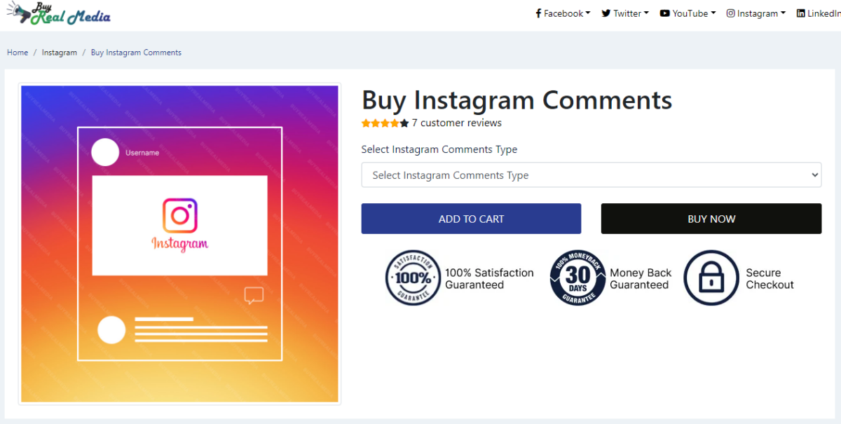Buy Real Media Buy Instagram Comments