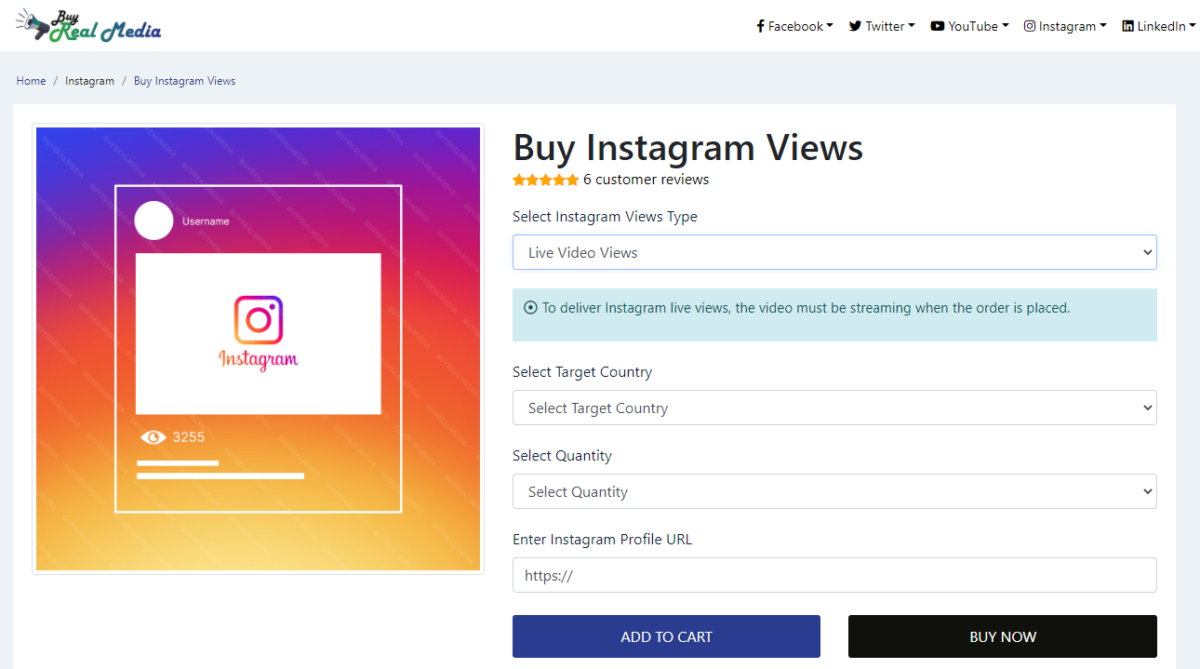 Buy Real Media Buy Instagram Live Views