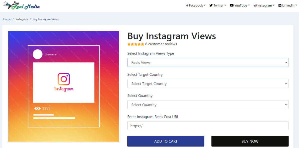 Buy Real Media Buy Instagram Reels Views