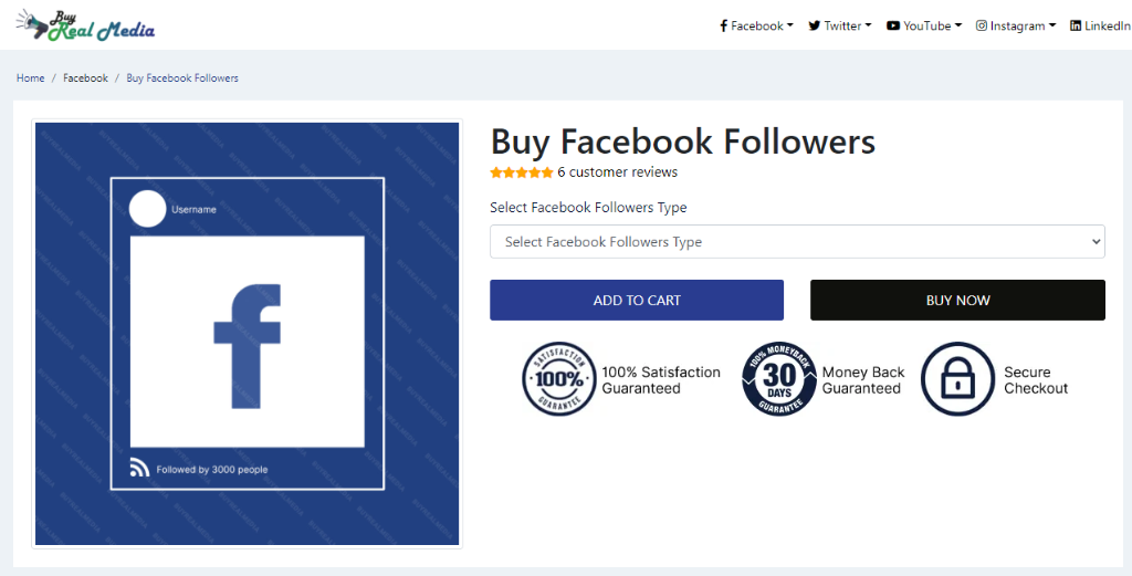 Buy Real Media Facebook Followers