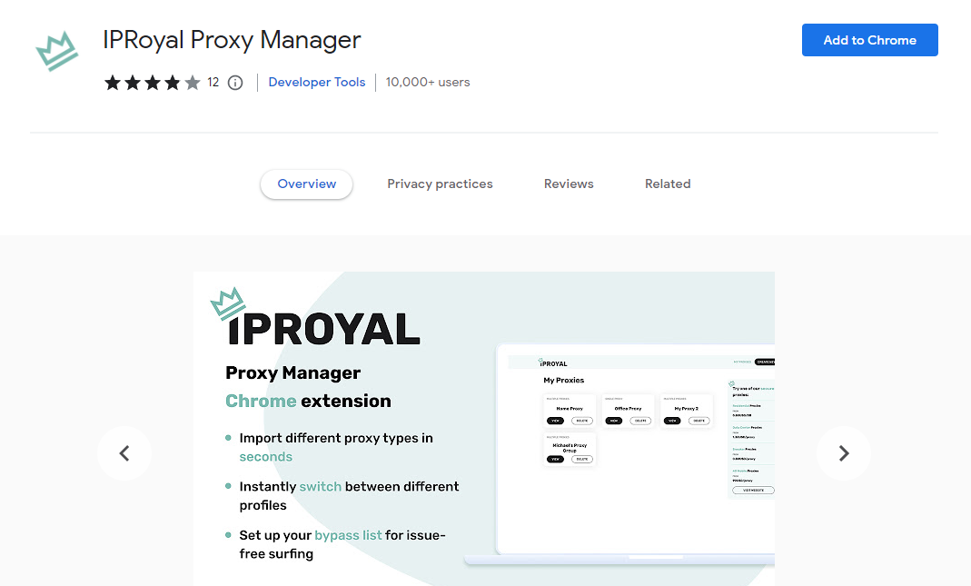 IPRoyal Proxy Manager