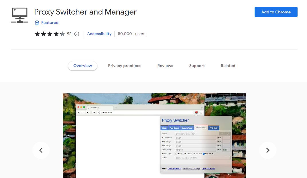 Proxy Switcher and Manager