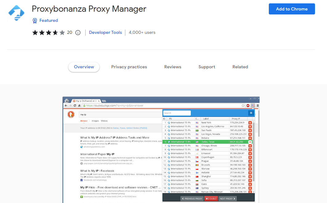 Proxybonanza Proxy Manager