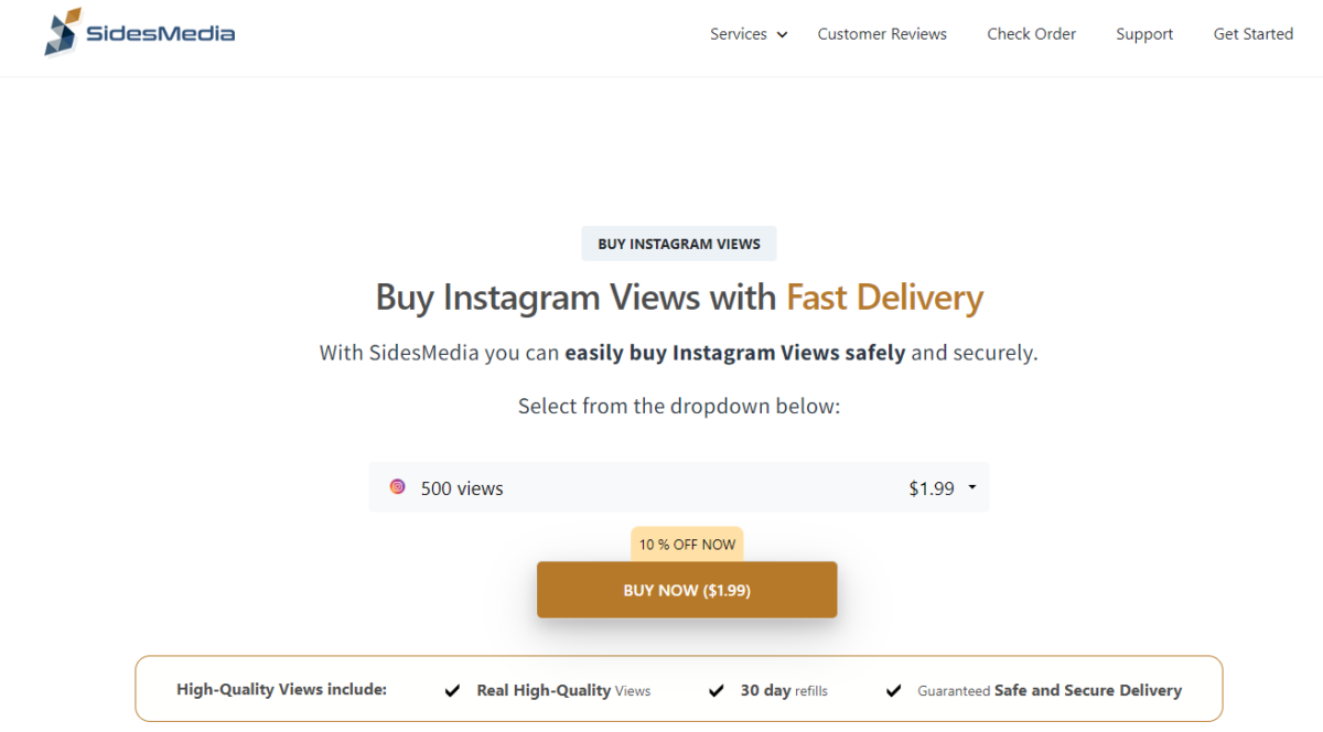 SidesMedia Buy Instagram Views