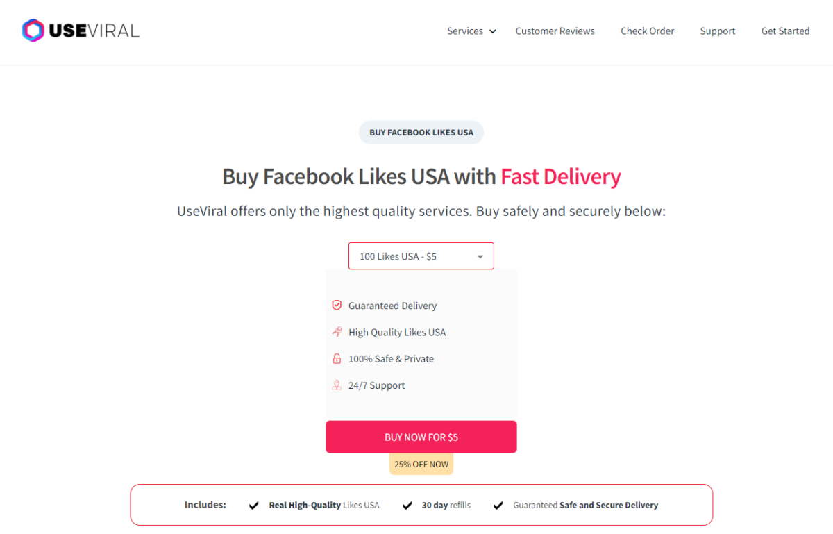 UseViral Buy Facebook Likes USA