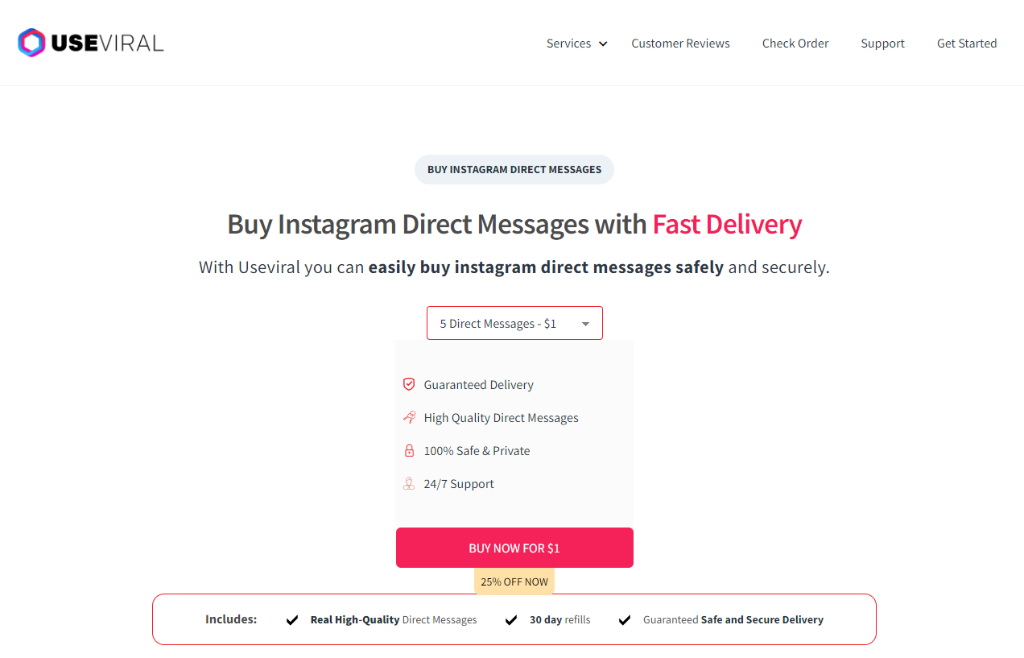 UseViral Buy Instagram Direct Messages
