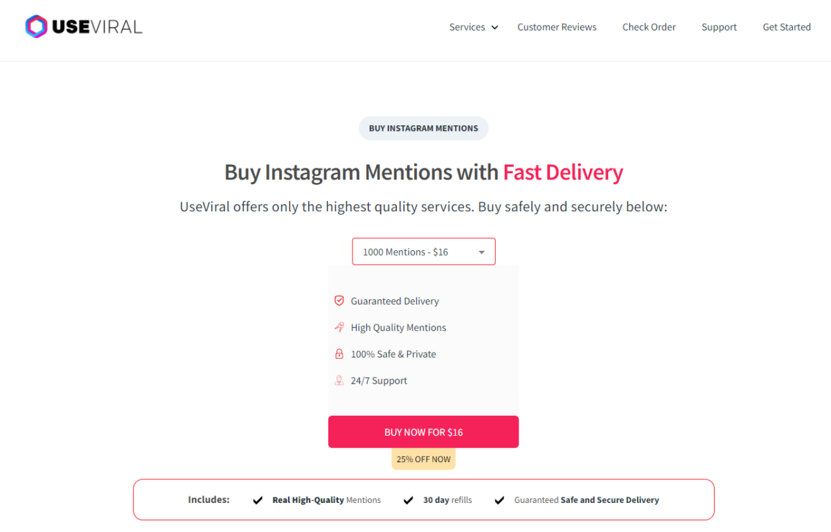 UseViral Buy Instagram Mentions 1