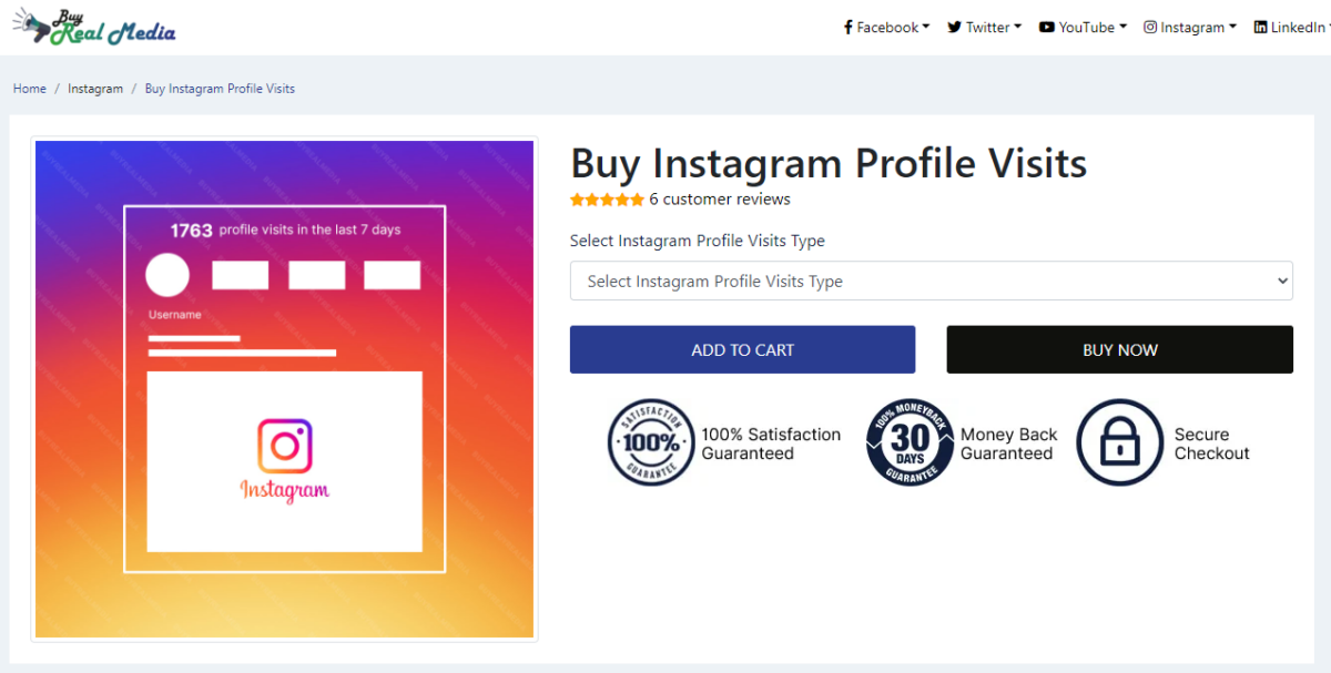 buyrealmedia Buy Instagram Profile Visits